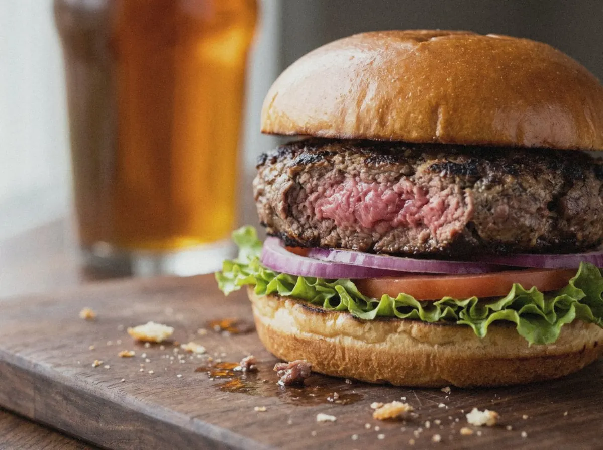 AI illustration of this burger, made from its recipe description