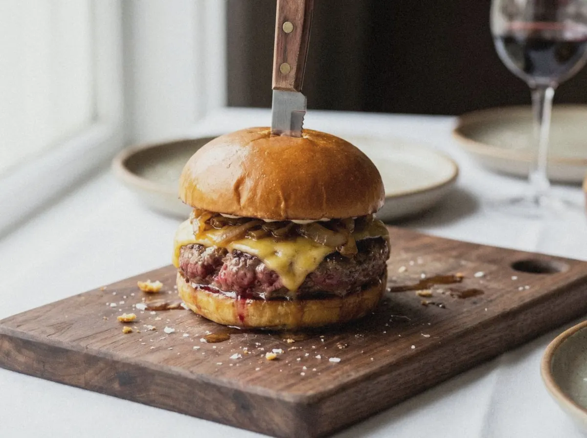 AI illustration of this burger, made from its recipe description