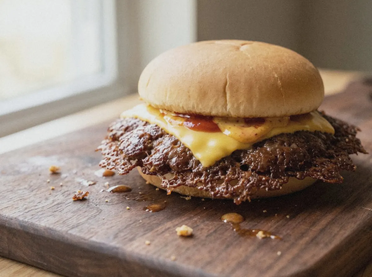 AI illustration of this burger, made from its recipe description