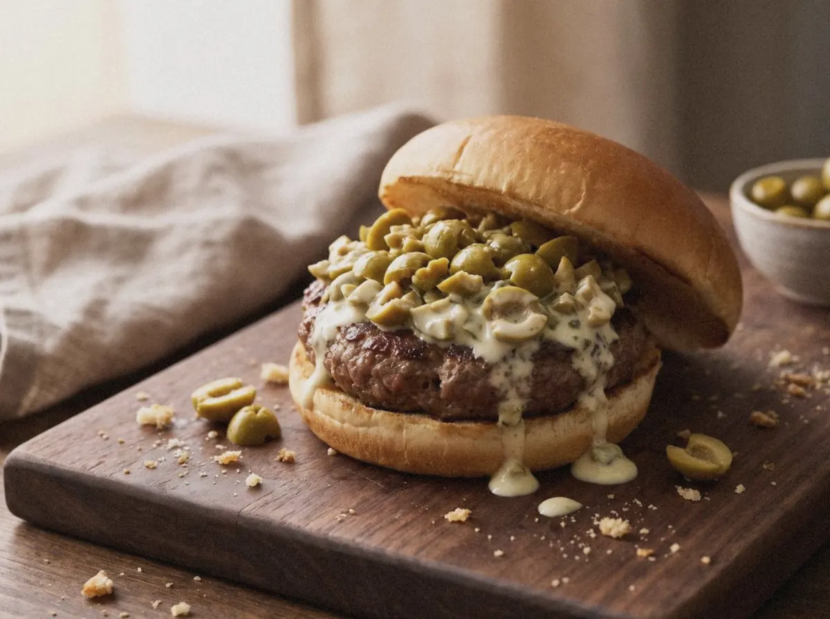 AI illustration of this burger, made from its recipe description