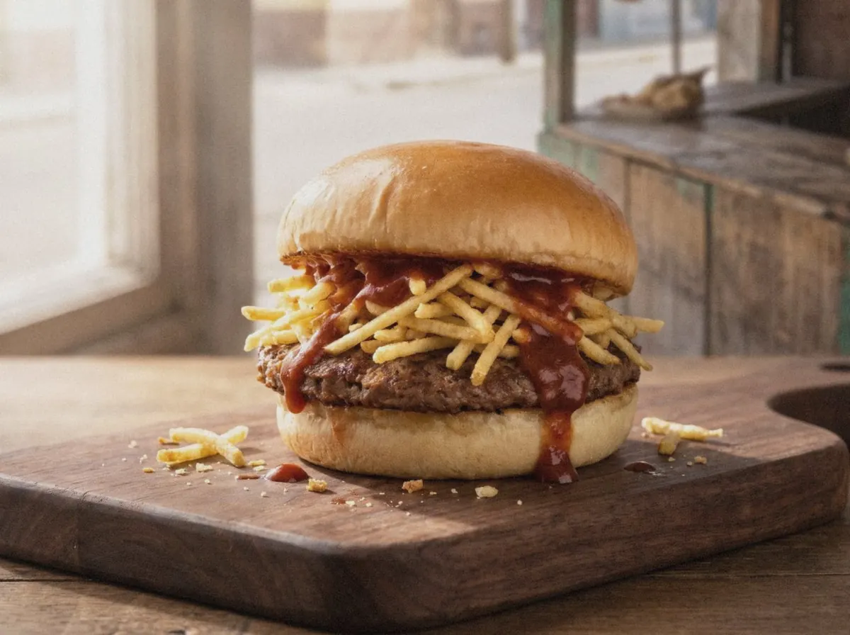 AI illustration of this burger, made from its recipe description