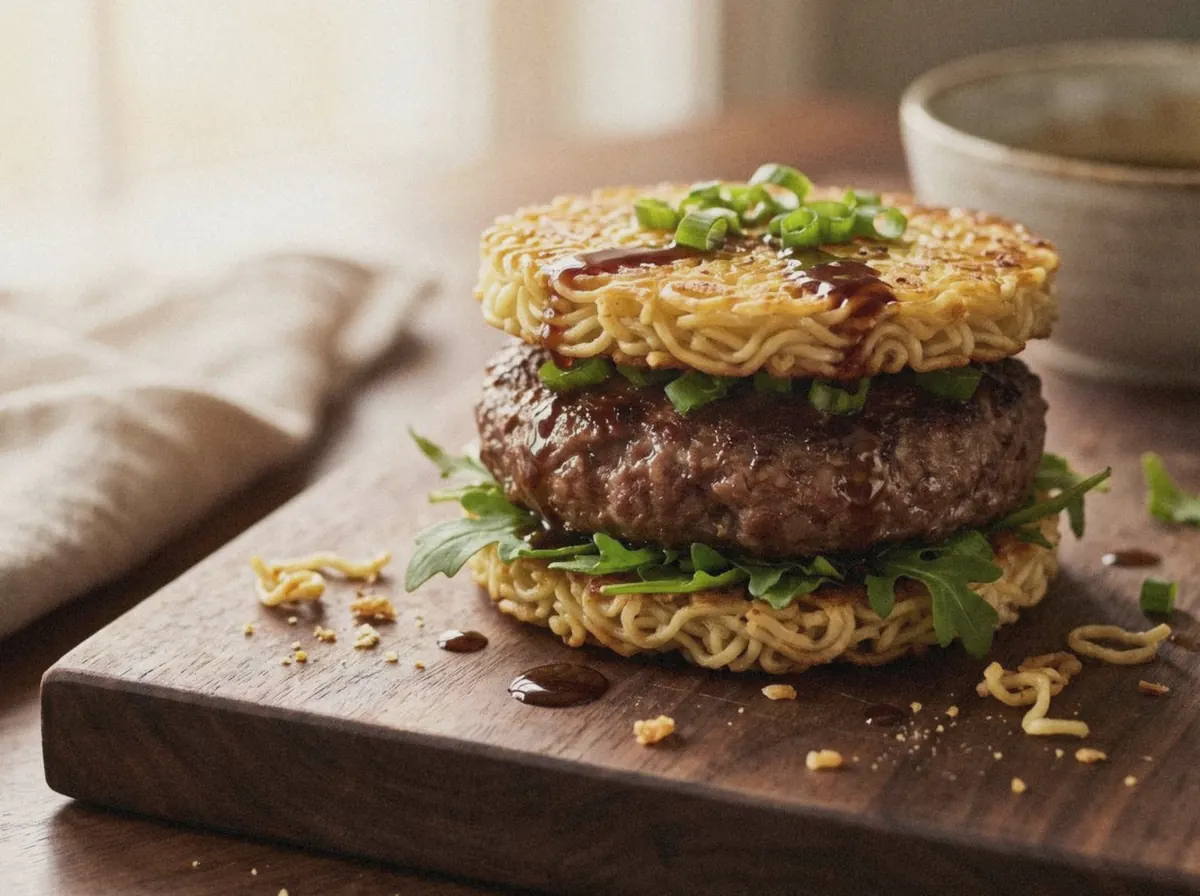 AI illustration of this burger, made from its recipe description
